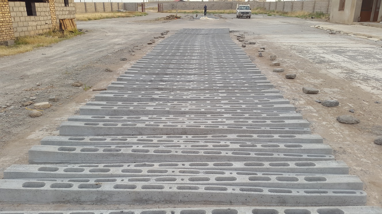 تیرچه بتنی حصاری و داربست باغ 3 متری طرح تیر چراغ برق